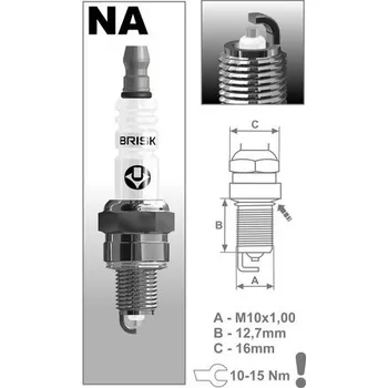 Zapalovací a žhavicí svíčka zapalovací svíčka NAR15YS řada Silver, BRISK - Česká Republika