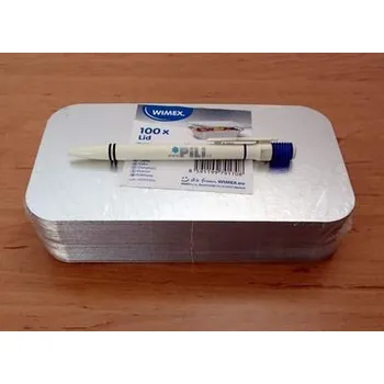 Jednorázové nádobí Miska ALU 720ml - Víčka ALU/karton 100ks