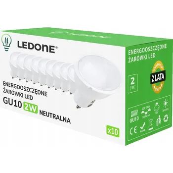 Žárovka 10x LED žárovka GU10 2W Neutrální bílá Premium Energeticky úsporná LED sada