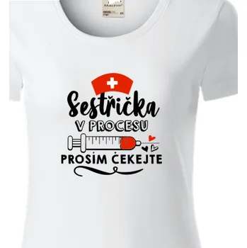 Dámské tričko Organická trička Zdravotní sestry | Organicé tričko Budoucí zdravotní sestra
