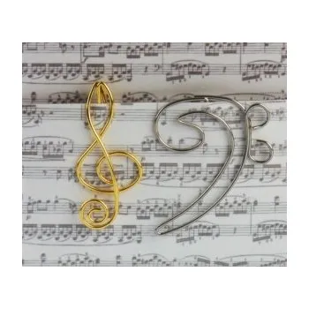 Kancelářská sponka agifty Kancelářské sponky HOUSLOVÝ A BASOVÝ KLÍČ