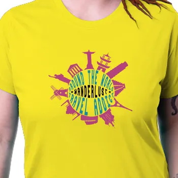 Dámské tričko Tričko Cestování | Dámské tričko Around the world