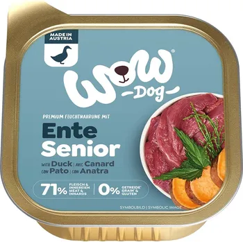 Krmivo pro psa WOW Senior kachní maso 11 × 150 g