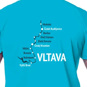 Pánské tričko Tričko Vodáci | Pánské tričko na vodu Vltava