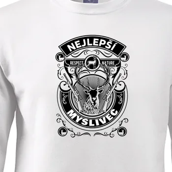 Pánská mikina Mikina Myslivci | Mikina Nejlepší myslivec