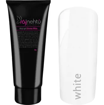 Umělé nehty Ráj nehtů Akryl-gel v tubě - Glimmer White 30g