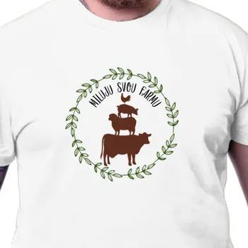 Pánské tričko Tričko Zahradníci | Triko Miluji svou farmu