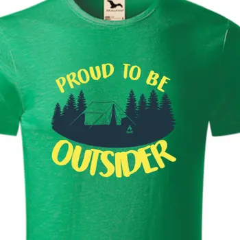 Pánské tričko Organická trička Cestování | Cestovatelské organické tričko Outsider
