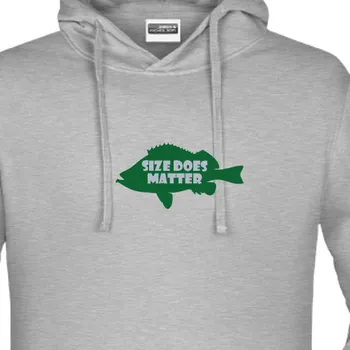 Pánská mikina Mikina Rybáři | Mikina s kaprem Size does matter