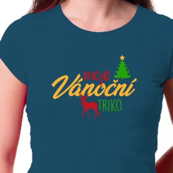 Tričko Vánoce | Dámské vánoční triko