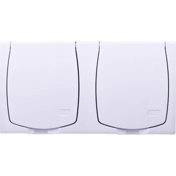 Elektrická zásuvka Hermetická Elektrická Zásuvka Ospel bílá