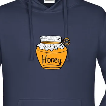 Pánská mikina Mikina Jídlo a káva | Párová mikina Med