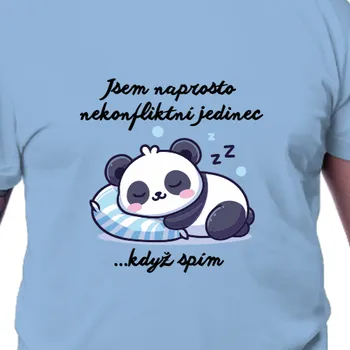 Pánské tričko Tričko Vtipná | Triko se spící pandou