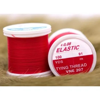 Hends Elastic 0,08mm vázací nit Red