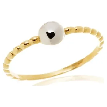 Prsten Dámský prsten ze žlutého zlata PR0767F + DÁREK ZDARMA