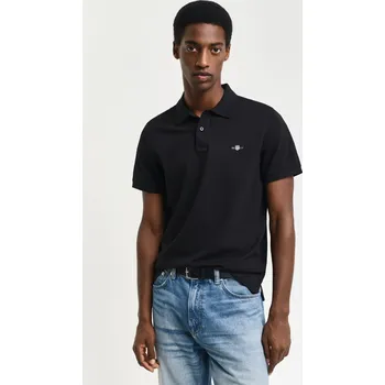 POLOKOŠILE GANT REG SHIELD SS PIQUE POLO BLACK