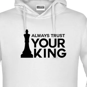 Pánská mikina Mikina Pro páry | Mikina Trust your king