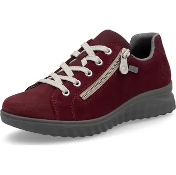 Dámské polobotky Dámské kožené polobotky Rieker 59000-35 červené s TEX membránou červená 41