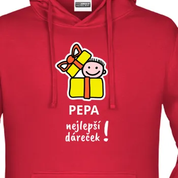 Pánská mikina Mikina Vánoce | Rodinná mikina Tatínek dáreček