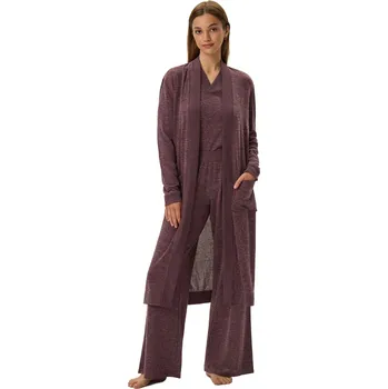 Dámský župan Dámský župan 41948 Fudge violet - HENDERSON fialová S