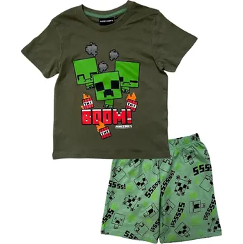 Dívčí pyžamo PYŽAMO MINECRAFT (zelené) Velikost: 6