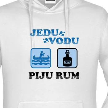 Pánská mikina Mikina Vodáci | Mikina Jedu vodu