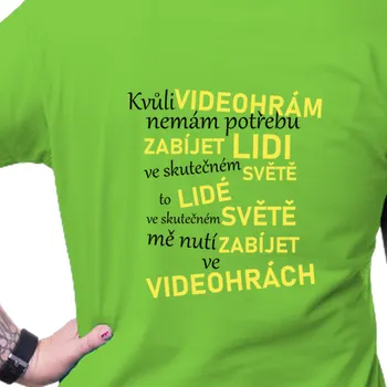 Tričko Gaming | Dámské tričko Videohry