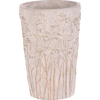 Stojan na květiny Autronic Váza betonová - obal na květiny, barva šedá - BMO3604-M