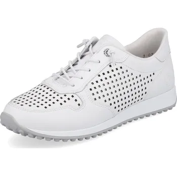 Dámské polobotky Dámské kožené tenisky Rieker Remonte D3103-81 bílé bílá 40