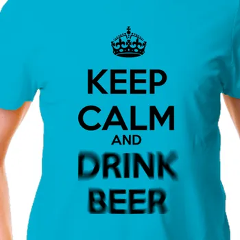 Pánské tričko Tričko Alkohol | Tričko Keep calm and drink beer