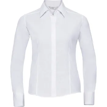 Russell Košile 924F, popelínová, dlouhý rukáv, dámská COT11924F00103-white L Bílá