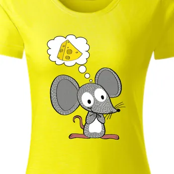 Dámské tričko Organická trička Pro páry | Bio párové triko Myš