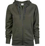 TeeJays Mikina TJ 5436 s kapucí na zip, dámská COT185436za201-deep green S Zelená deep