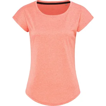 pracovní tričko Stedman Tričko Sports-T Move Women, sportovní, krátký rukáv, dámské COT058930x2704-coral heath XL Melír korálová