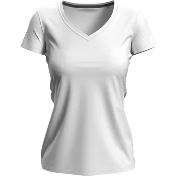pracovní tričko Stedman Tričko V-Neck T Claire, výstřih do V, krátký rukáv, dámské COT05971000105-white 2XL Bílá