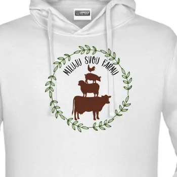 Pánská mikina Mikina Zemědělci | Mikina Miluji svou farmu
