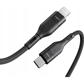 Datový kabel Kabel Veger USB-C - Apple Lightning 1,2 m černý