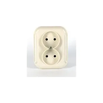 Elektrická zásuvka Elektrická Zásuvka nástěnná Timex-Elektro béžová