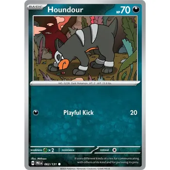 Karetní hra Houndour 062/131 - Prismatic Evolutions Typ karty: Non-Holo