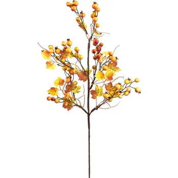 Věnec Větvička podzimní se šípky 60 cm