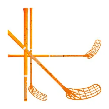 Florbalová hůl Unihoc UNILITE SUPERSKIN MID 29 orange Florbalová hůl neonově oranžová, Pravá (pravá ruka dole), 92cm (=102cm)