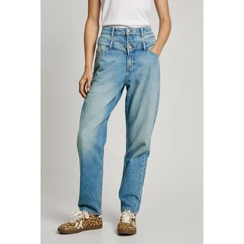 Dámské džíny Pepe Jeans Dámské džíny TAPERED JEANS UHW DOUBLE Barva: denim (odpovídá obrázku), Velikost: W25 L30