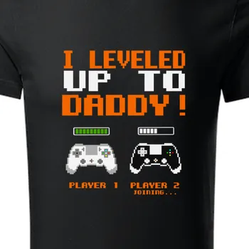 Pánské tričko Organická trička Humor | Organické tričko pro táty hráče Daddy player