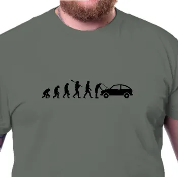 Pánské tričko Tričko Auta a motorky | Tričko Evoluce automechanika