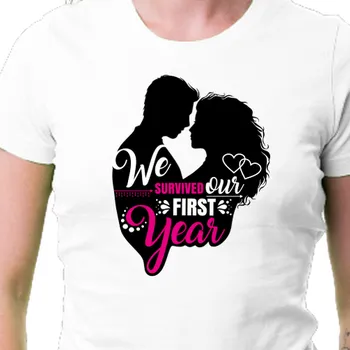 Tričko Výročí svatby | Tričko We survived