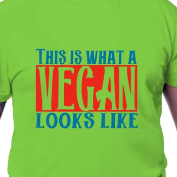 Pánské tričko Tričko Vegetariáni a vegani | Tričko Takhle vypadá vegan