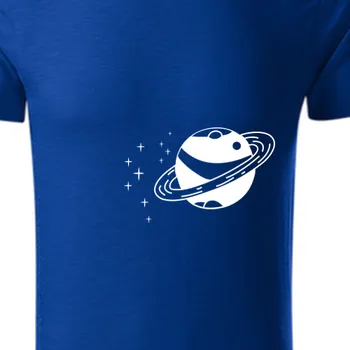 Pánské tričko Organická trička Pro páry | Bio párové triko Vesmírná planeta