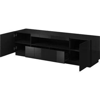 Televizní stolek Televizní stolek Halmar REJA černá połisk/černá połisk (2 Karton)