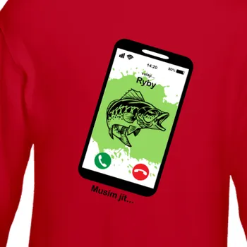 Pánská mikina Mikina Vtipná | Rybářská mikina Ryby volají