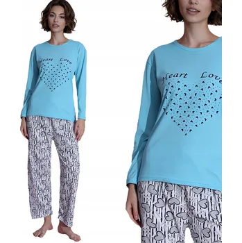 Dámské pyžamo Dámské pyžamo Neti , bavlna modré, velikost XL